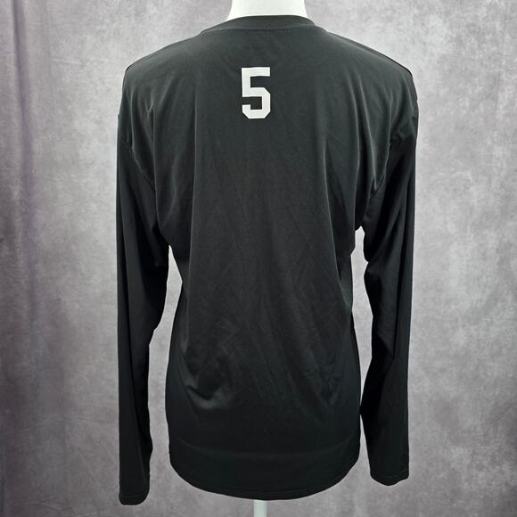 A4 Black Long Sleeve Lady Pirates Basketball Activewear Top Small - Picture 2 of 6